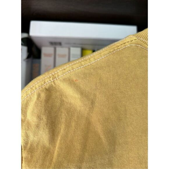 🐿️ NWOT Nirvana Yellow Mineral Wash Graphic Short Sleeve Tee Unisex Small - Picture 4 of 6